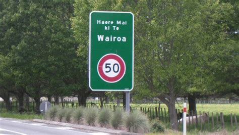 Maori Road Signs