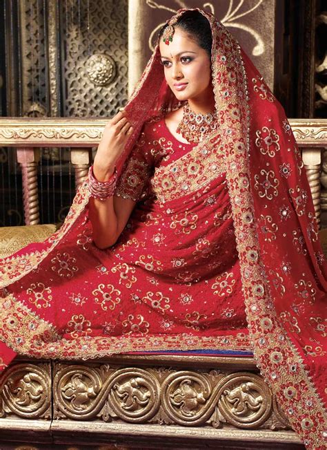 Indian Wedding Dresses Entail Heavy And Intricate Embroidery Wedding And Bridal Inspiration