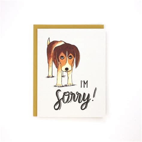 Im Sorry Dog Greeting Card Sor Dog