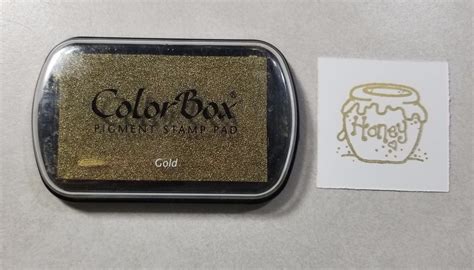 Colorbox Metallic Gold Archival Pigment Ink Pad Full Size Ink Pad