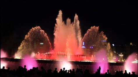 Montjuic Magic Fountain Barcelona Youtube