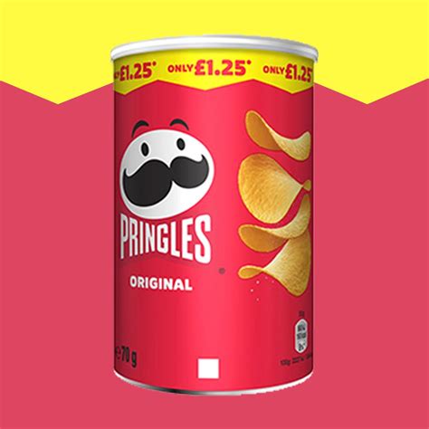 5x Pringles Original Crisps Can 70g Snack Saver