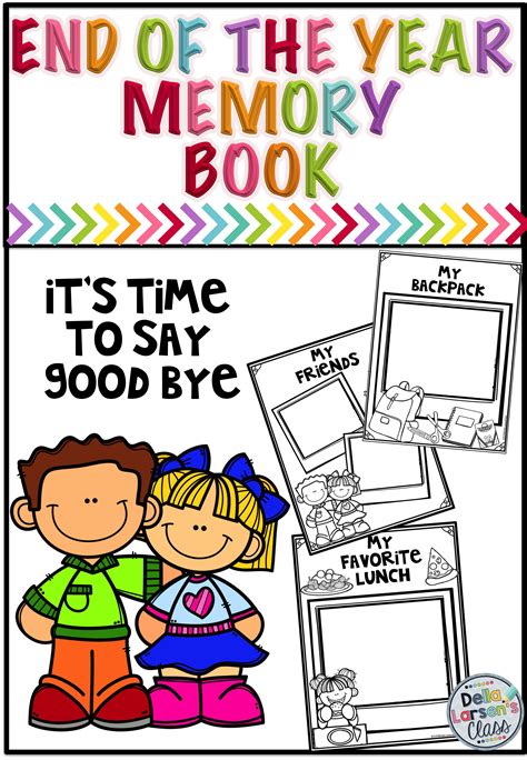End Of The Year Memory Book For Kindergarten And First Grade