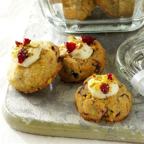 Cranberry Pistachio Thumbprint Cookies Recipe Taste Of Home