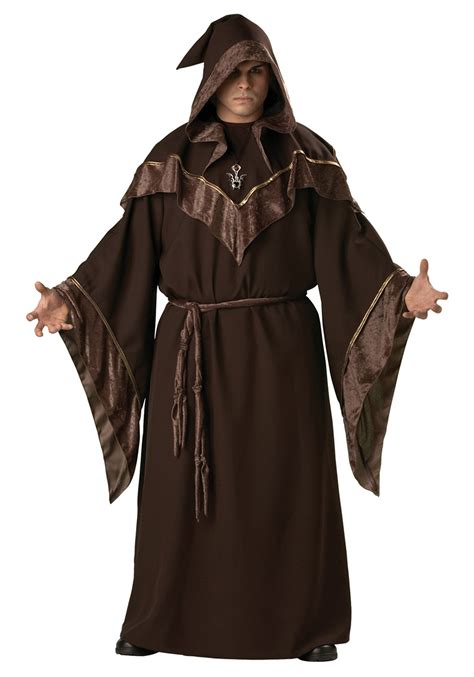 Mens Plus Size Mystic Sorcerer Costume Wizard Costumes