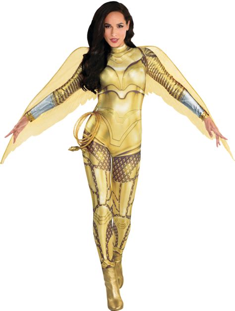 Warner Bros Adult Wonder Woman 1984 Armoured Halloween Costume Gold