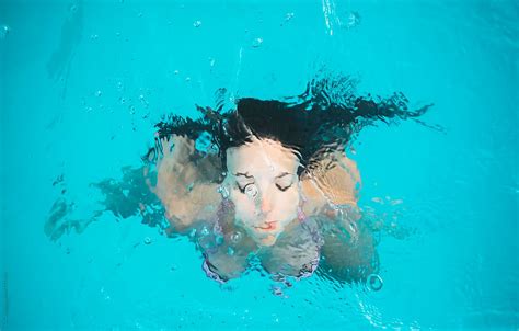 Woman In The Water By Simone Wave