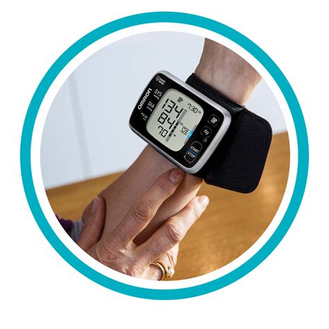 Portable Wrist Cuff Blood Pressure Monitor Omron 7 Series Heart Beat
