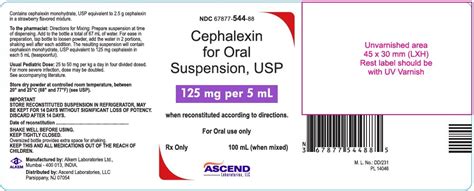 Cephalexin Suspension Fda Prescribing Information Side Effects And Uses
