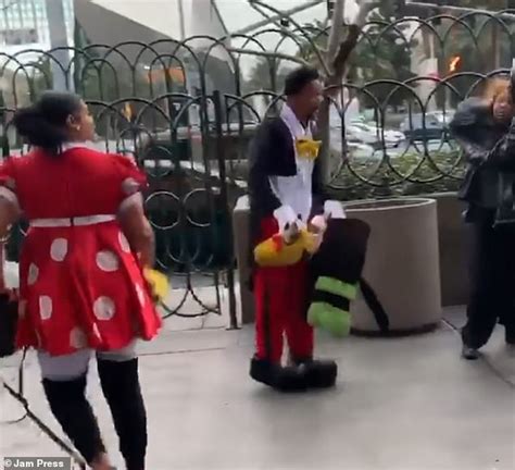 Woman Dressed As Minnie Mouse Is Caught On Cellphone Footage Viciously