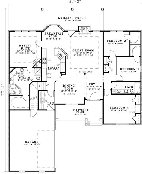 Open Floor Plan Ranch Plans Home Deco Home Plans And Blueprints 117249