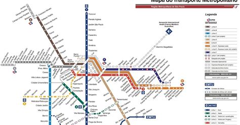 Mapa do metro de São Paulo XM Noticias