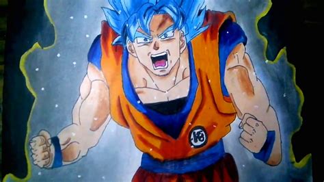 Como Dibujar A Goku Ssj Blue How To Draw Goku Ssj Blue Youtube