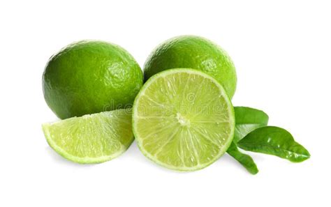 Fresh Ripe Green Limes Stock Photo Image Of Background 117428108