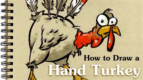 How To Draw A Hand Turkey Thanksgiving Sketch Youtube