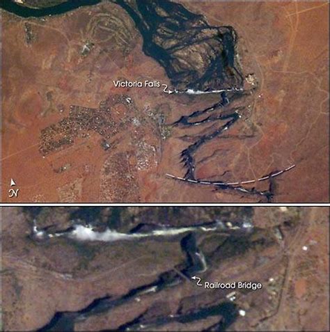 Victoria Falls Satellite Image Factbook Pictures Geography Im