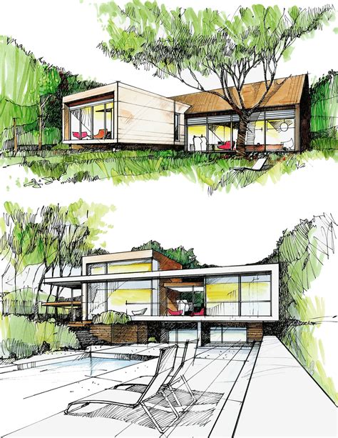 10 Spectacular Home Design Architectural Drawing Ideas Landscape