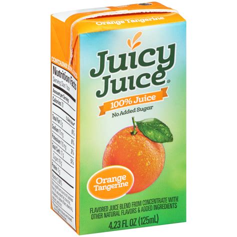 Juicy Juice Orange Tangerine 423 Oz 40 Count