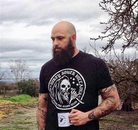 A viking mohawk is very rugged and manly. Love bald men #GoingBald | Bald men with beards, Bald with ...