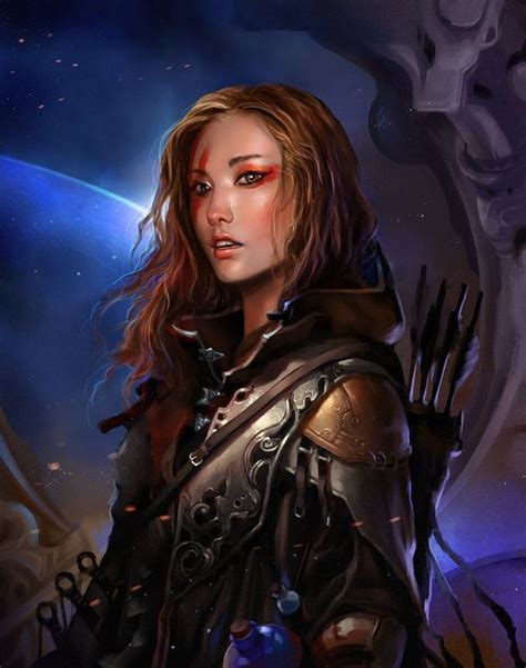 Ranger Female Character Portraits Warrior Woman Fantasy Artwork