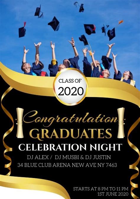 Design Created With Postermywall Graduation Poster Graduation