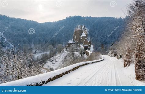 Burg Eltz At Winter Stock Photo Image Of Ancient Snow 49581230