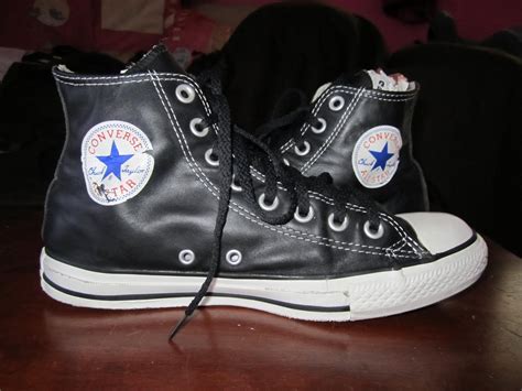 Converse jack purcellwhite & black. BundleWalla: Converse Black Leather Hi Cut Shoe