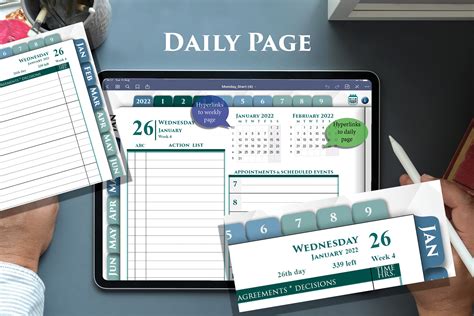 2022 2023 Digital Daily Weekly Planner For Goodnotes And Etsy Singapore