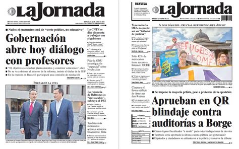 Leé las noticias de hoy en clarín. Noticias Guerrer@s SME: Periódicos LA JORNADA: Gobernación abre hoy diálogo con profesores y ...