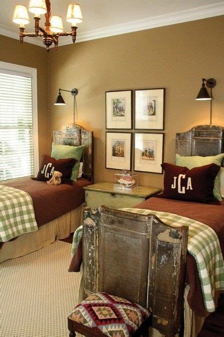 Since colors and light effect our mood, there's a strong case for a colorful bedroom. Classy masculine guest bedroom with twin beds by lela ...