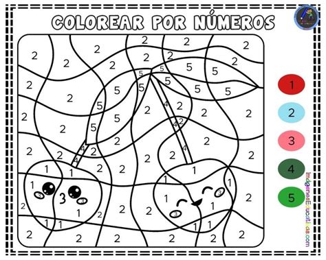 Dibujos Con Números Para Colorear Fáciles Dibujos Para Colorear