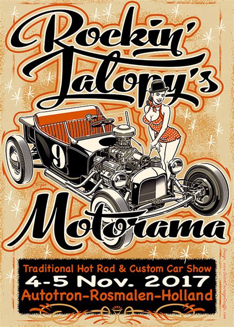 Rockin Jalopys Motorama Event Posters 2010 2017 Concert Poster