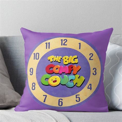 Who else did the clock stretch on the big comfy couch! 'The Big Comfy Couch Clock' Throw Pillow by birchandbark in 2020 | The big comfy couch, Big ...