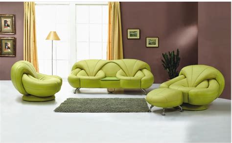 Modern Green Living Room Furniture Set Stylish Home Decors Food