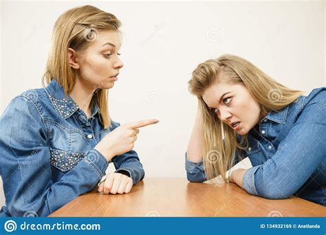 Two Women Having Argue Fight Stock Image Image Of Angry Rude 134932169
