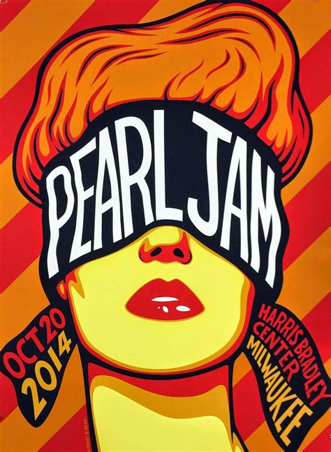 Ben Frost Pearl Jam Milwaukee Poster Artist Edition On Sale Details