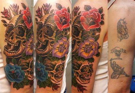 Good cover up tattoos ideas for men. Latin Skull Cover Up tattoo design | Best Tattoo Ideas Gallery