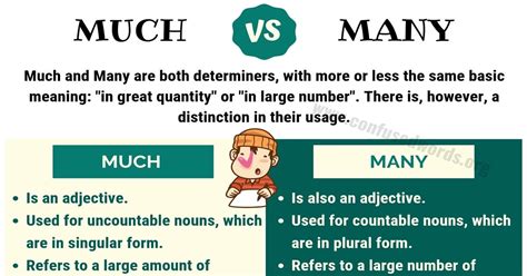 Much Vs Many How To Use Many Vs Much Correctly Confused Words