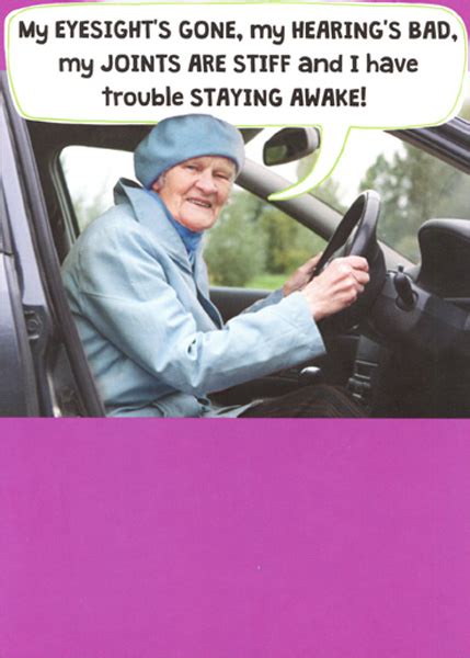 Best funny old lady birthday cards from 39  funny old lady wallpaper on wallpapersafari.source image: Recycled Paper Greetings Old Lady Behind Steering Wheel Funny Birthday Card - Walmart.com ...