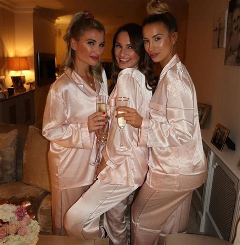 Personalised Pink Silky Satin Pyjamas Long Set By Mini Lunn Satin Pajamas Silk Pajamas Women