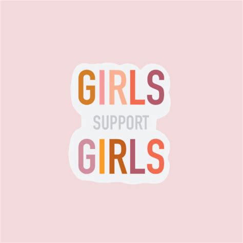 Girls Support Girls Sticker Etsy