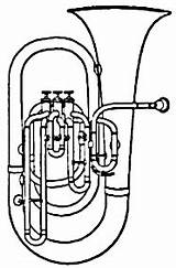Tuba Sousaphone Cliparts Musical Clipartpanda Zpr sketch template
