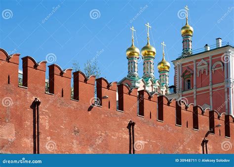 Kremlin Wall In Moscow Stock Image Image Of Wall Kremlin 30948711