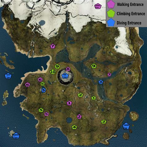 The Forest All Caves Locations Map Kosgames