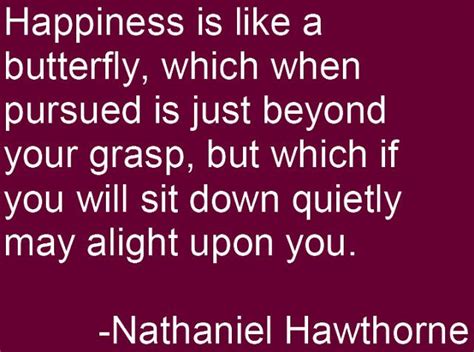 Happiness Is Like A Butterfly Nathaniel Hawthorne Happy Happy