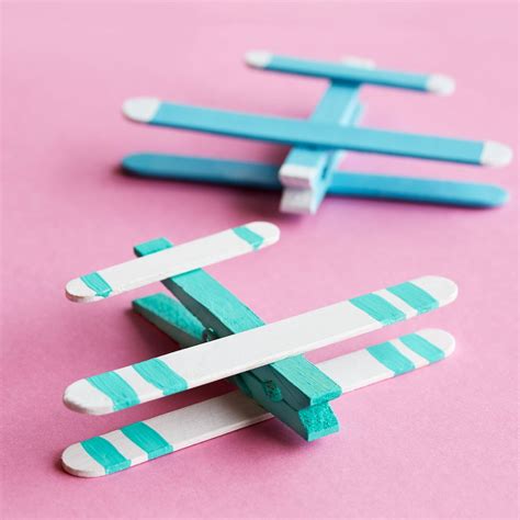 Kids Craft Stick Airplanes