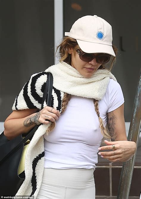 Rita Ora Flaunts Her Fitness Vibes In A Braless Look After A Chilly