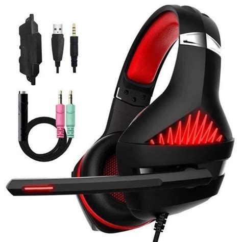 Beexcellent Casque Gaming Pour PS4 PC Xbox One Casque Gamer Avec Micro