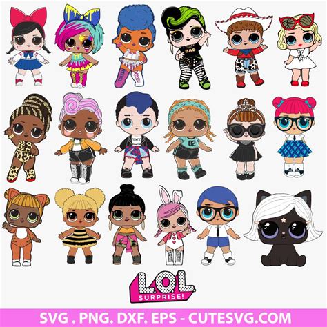 Lol Surprise Dolls Svg Lol Doll Svg Lol Dolls Clipart Baby Shower Svg