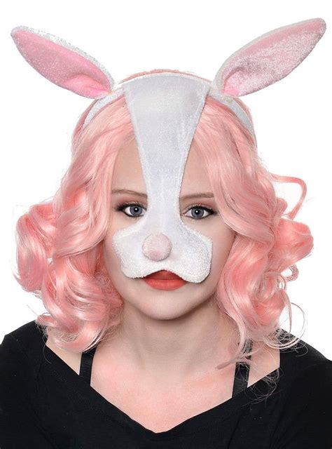 Bunny Ears And Nose Headband Rabbit Ears Costume Accessory